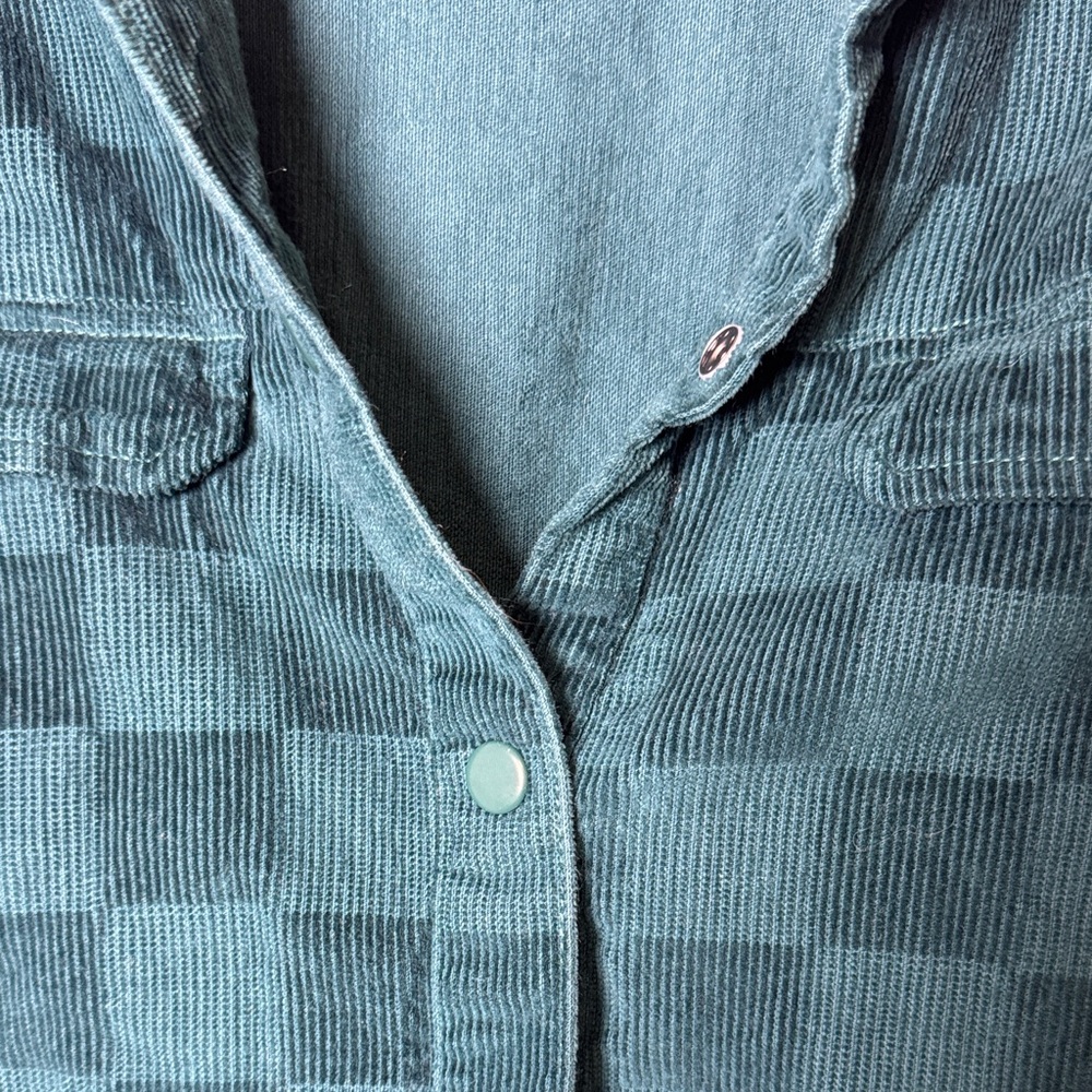 Vans Checkerboard Corduroy Shacket XS | Oversized Button Down Jacket 100% Cotton - Picture 12 of 12